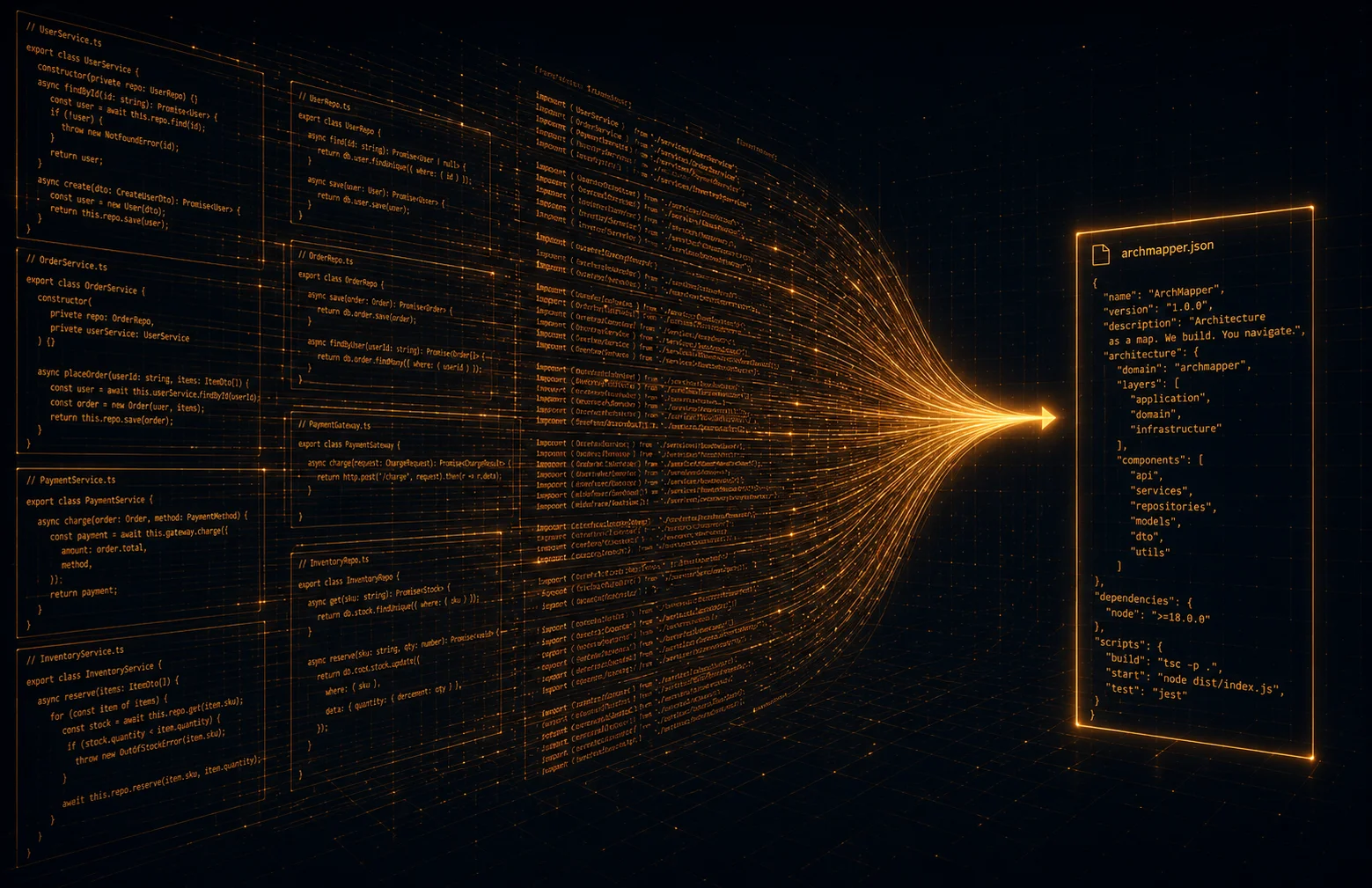 The ArchMapper Project main image showing the AI automation branding of the reverse-engineering pipeline