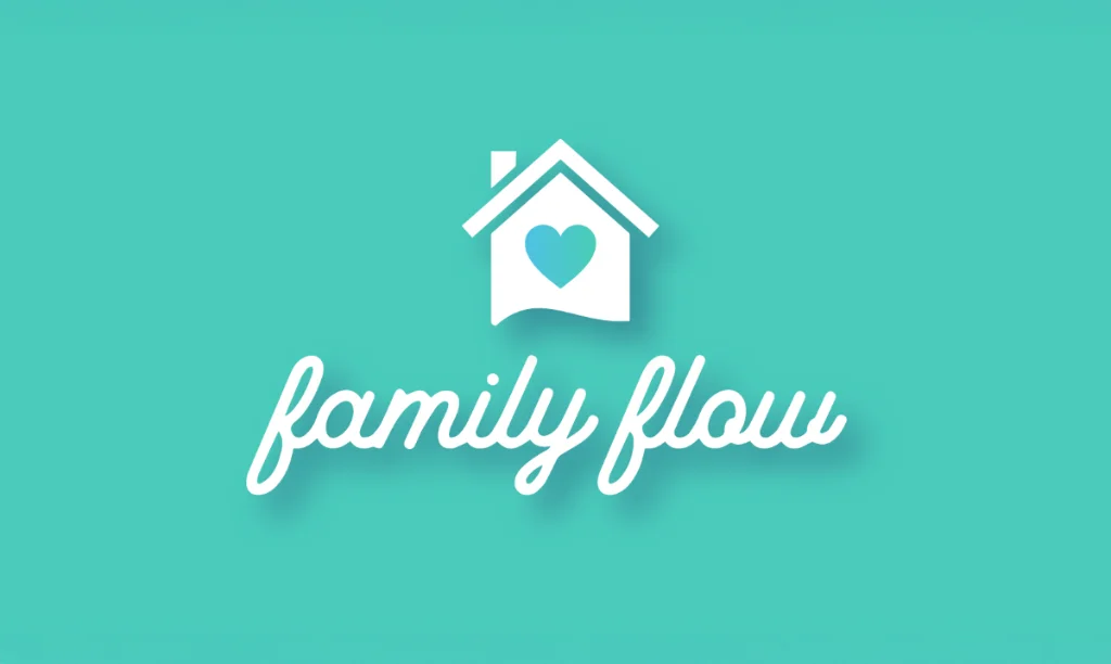 Logo du projet Family Flow représentant une maison blanche symbolisant la famille